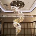 Modern Artistic Unique Golden Dragon Egg Pendant Ceiling Light for Staircase / Sales Center / Hotel