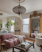 French Empire Vintage Ellipsoid Crystal Chandelier with Iron and Brass Finish for Living Room Bedroom