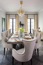 Post Modern Bamboo Style Linear Chandelier for Living Room God Iron Design Dining Table Ceiling Light