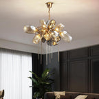 Glass Chandelier Italian Light Luxury Light for Dining Room / living Room