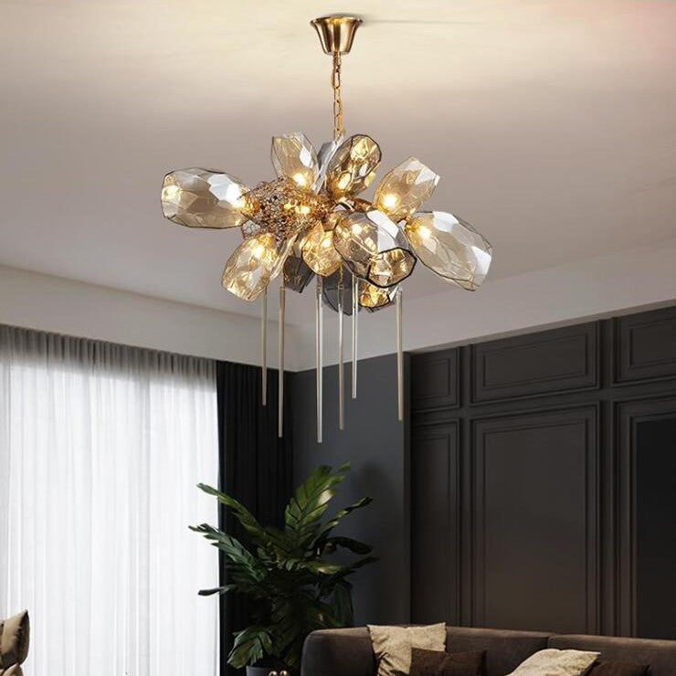 Glass Chandelier Italian Light Luxury Light for Dining Room / living Room