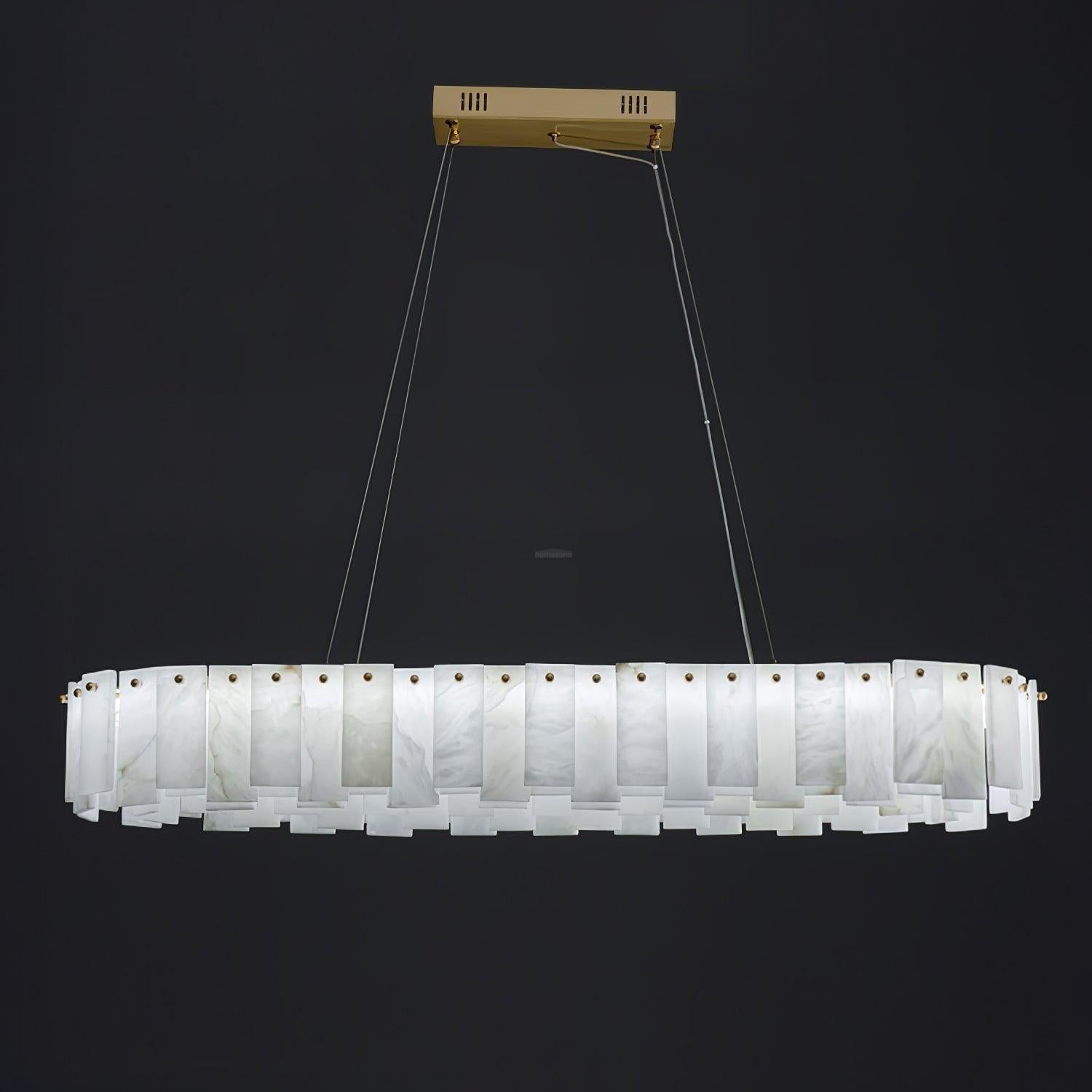 Halos Alabaster Round / square Chandelier