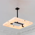 Glacera Square Alabaster Chandelier
