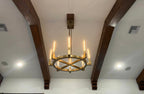 Modern Linear Round / linear Tubular Glass Chandelier for Dining Room / kitchen Island