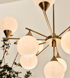 Spindle Glass Chandelier 35.4-Inchw
