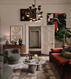Seed Blackened Brass Chandelier 63-Inchh