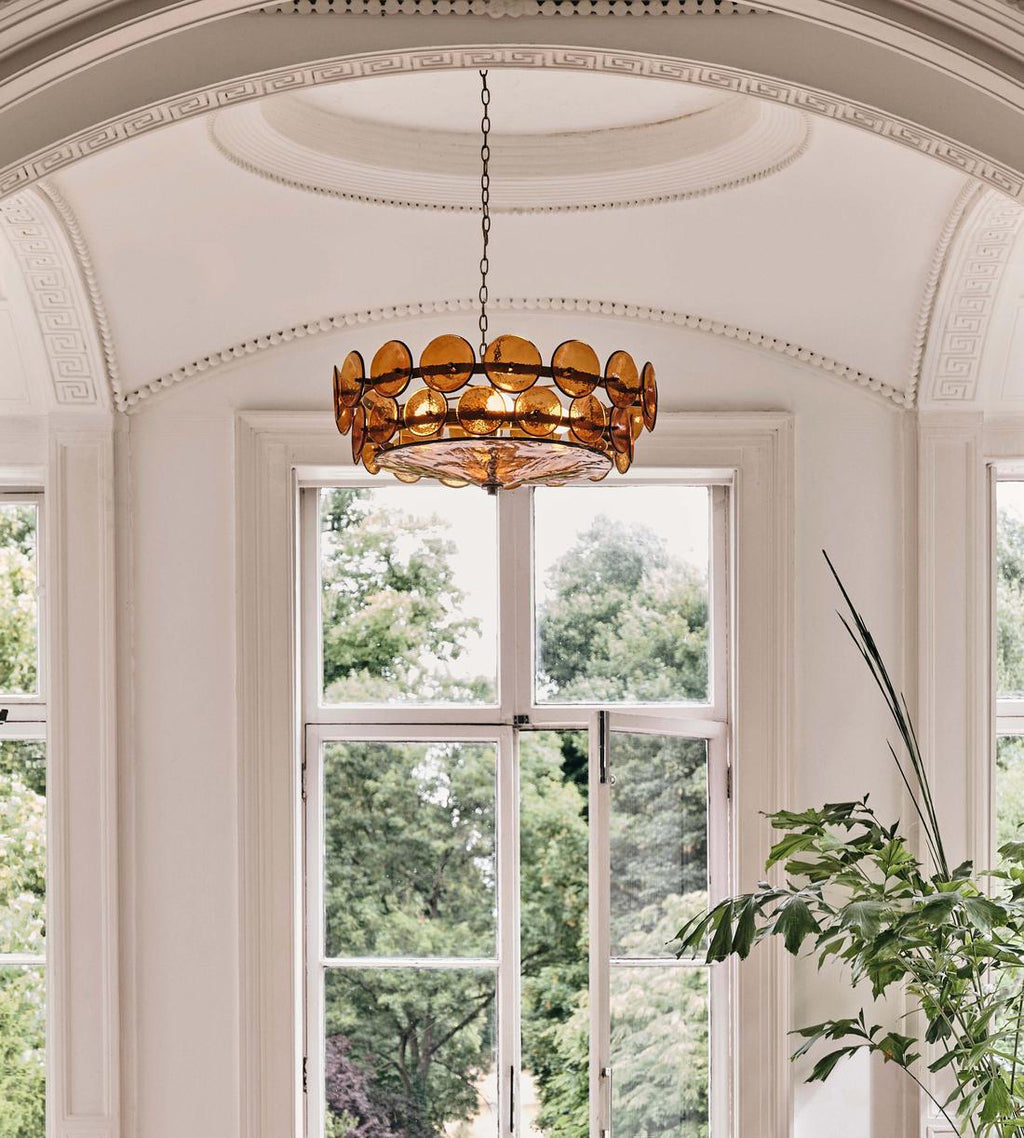 Lorenzo Disc Murano Chandelier