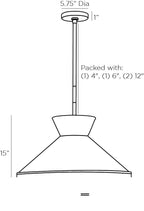Malena Pendant 41066 technical dimension drawing