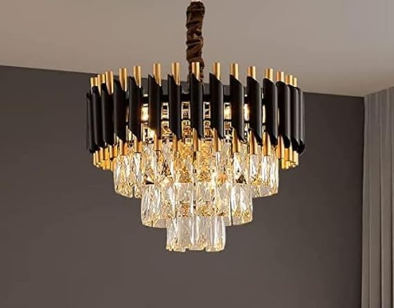 Modern Luxury Multi-Tier Oval / round Crystal Tiered Chandelier