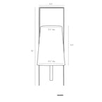 Kapri Wall Sconce 42042-457 technical dimension drawing