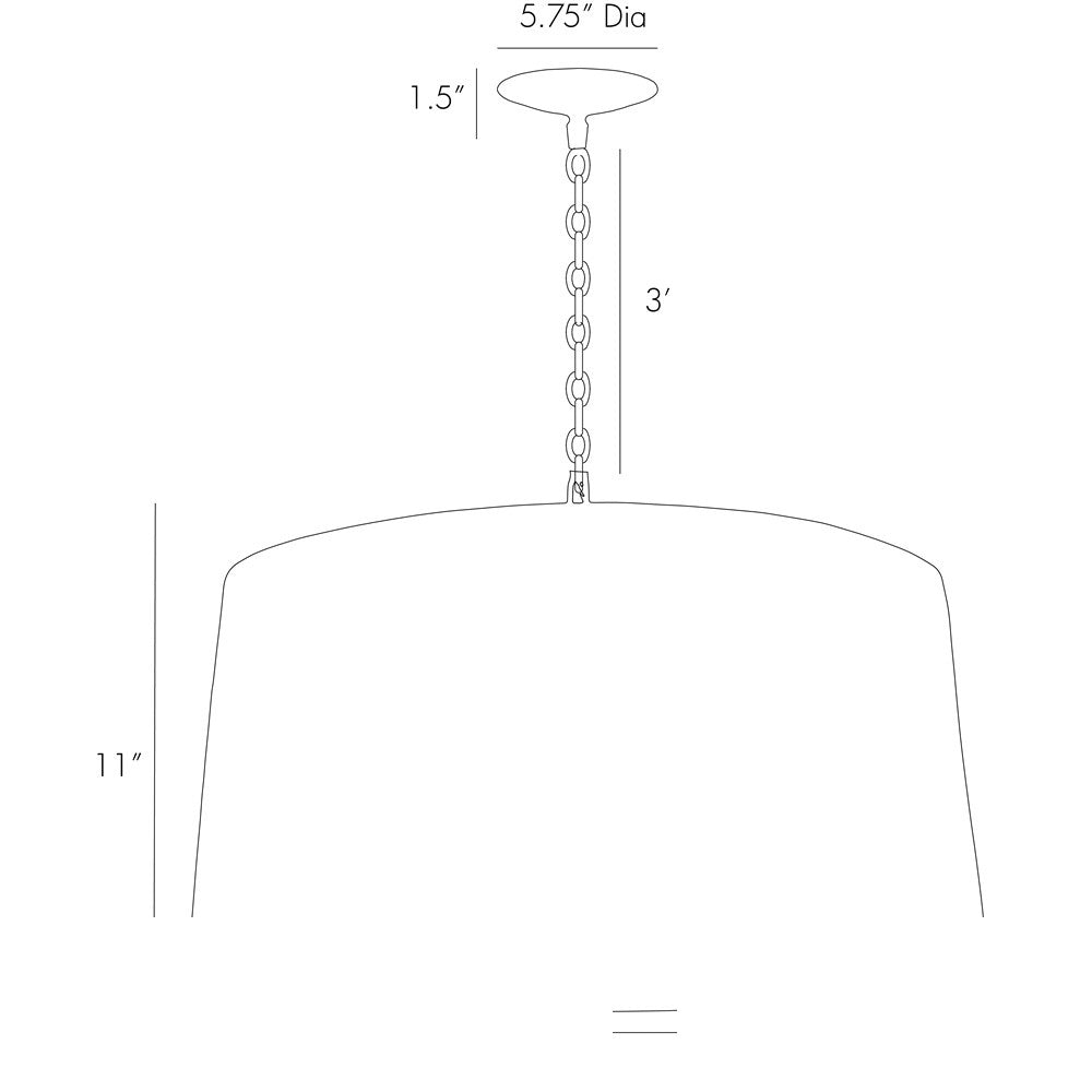 Anderson Small Pendant 42466 technical dimension drawing