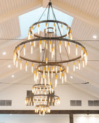 Retro-Inspired Metal Pendant Light Chandelier for Living Room / bedroom / staircase / villa