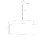 Nolan Small Pendant 44077 technical dimension drawing