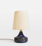 Small Ceramic Table Lamp with Linen Shade - Erhaus product image 1