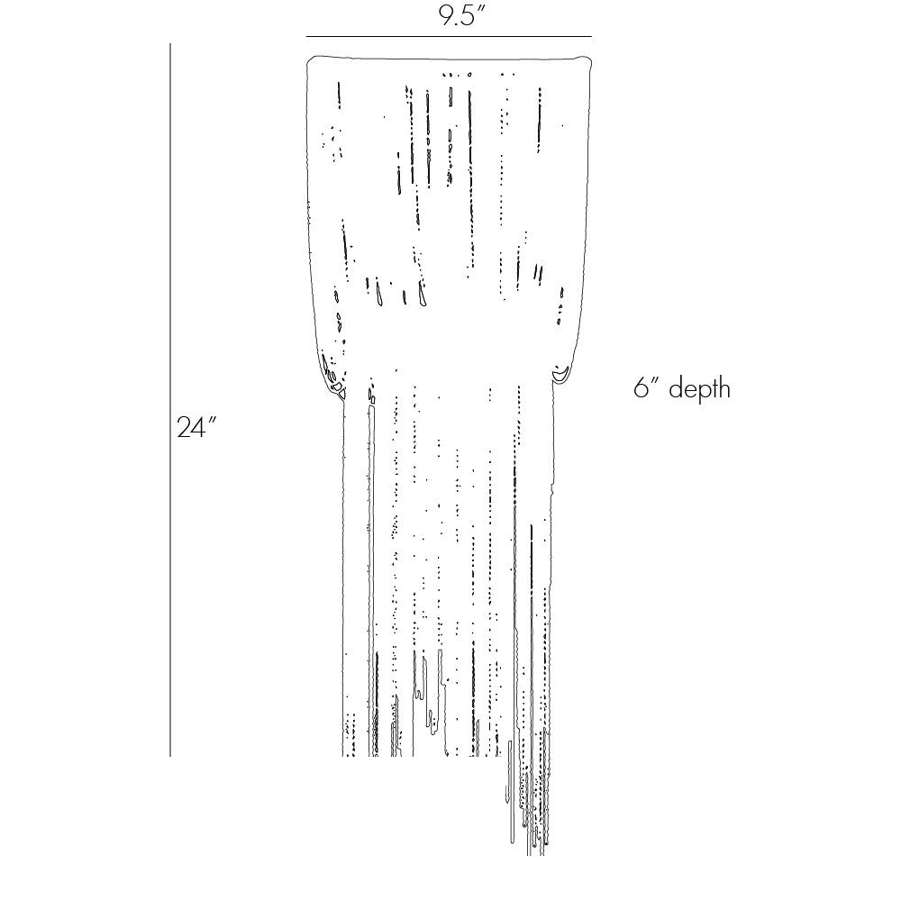 Yale Small Wall Sconce 44323 technical dimension drawing