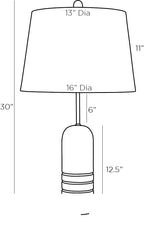 Mendoza Table Lamp 44757-530 technical dimension drawing