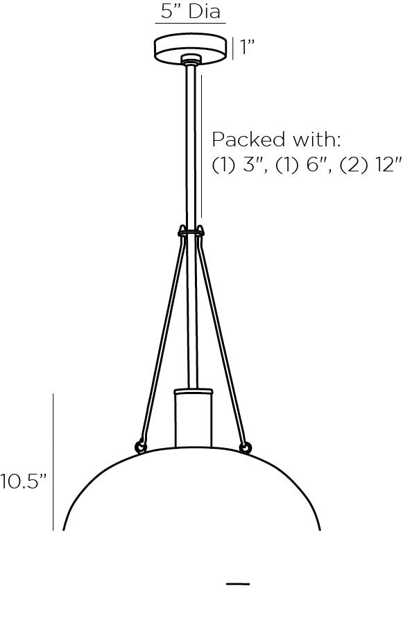 Madea Pendant 44780 technical dimension drawing