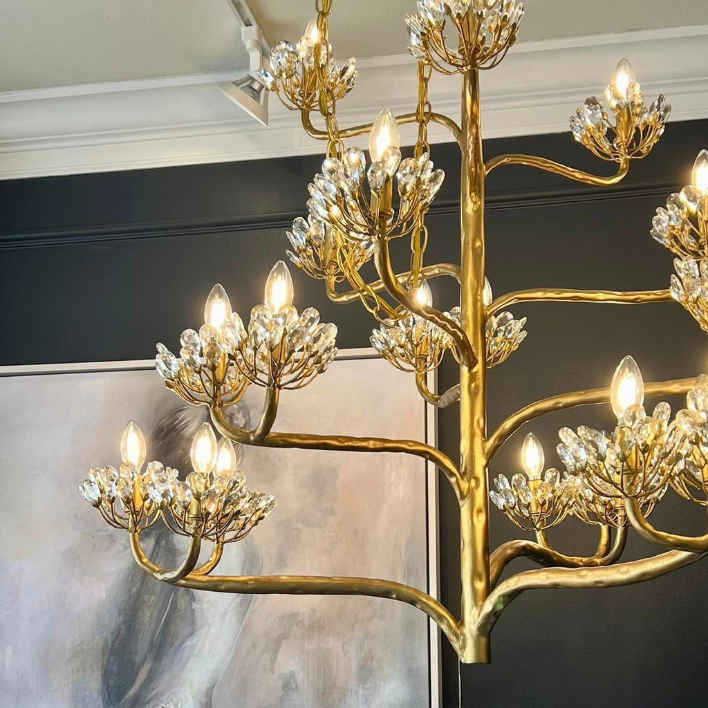 Mina Luxury Branch Flower Chandelier