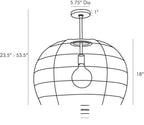 Swami Small Pendant 45060 technical dimension drawing