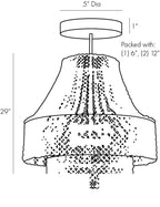 Hannie Chandelier 45110 technical dimension drawing