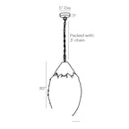 Orla Pendant 45205 technical dimension drawing
