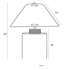 Samala Table Lamp 45208-671 technical dimension drawing