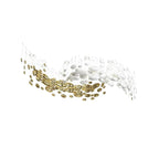 Modern Artistic Golden Dragon Egg Glass Pendant Ceiling Light for Dining Room