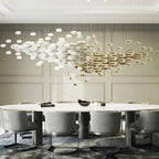 Modern Artistic Golden Dragon Egg Glass Pendant Ceiling Light for Dining Room