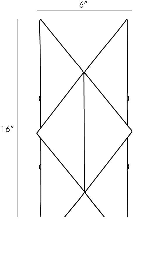 Upson Wall Sconce 46430 technical dimension drawing