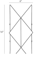 Upson Wall Sconce 46430 technical dimension drawing