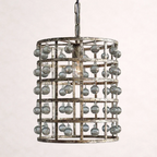 La Cage 12-InchPendant in Silver Clay