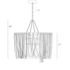 Layla Linear Chandelier 46643 technical dimension drawing