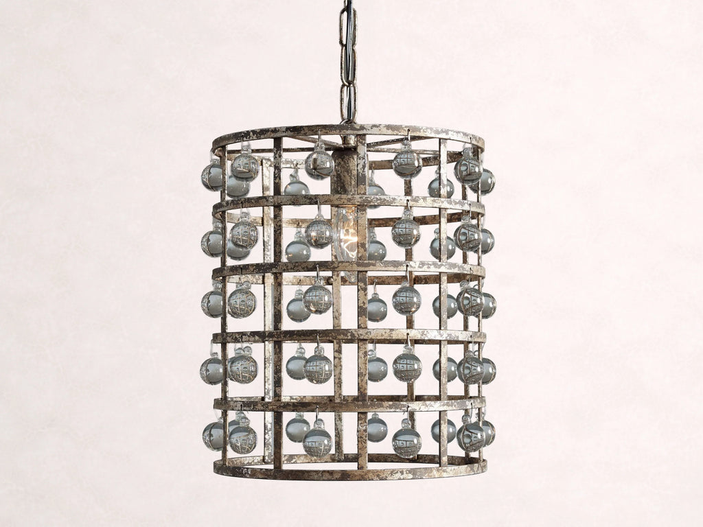 La Cage 12-InchPendant in Silver Clay