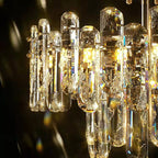Modern Style Two Layers Crystal Chandelier for Living Room / Round Dining Table