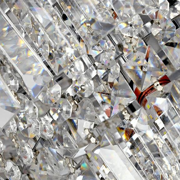 Chrome / Silver / Gold Extra Large Chandelier for Foyer Living Room Staircase Crystal Ceiling Lighting