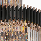 Spiral Crystal Chandelier for Foyer / Staircase