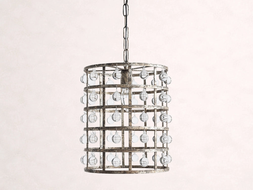 La Cage 12-InchPendant in Silver Clay
