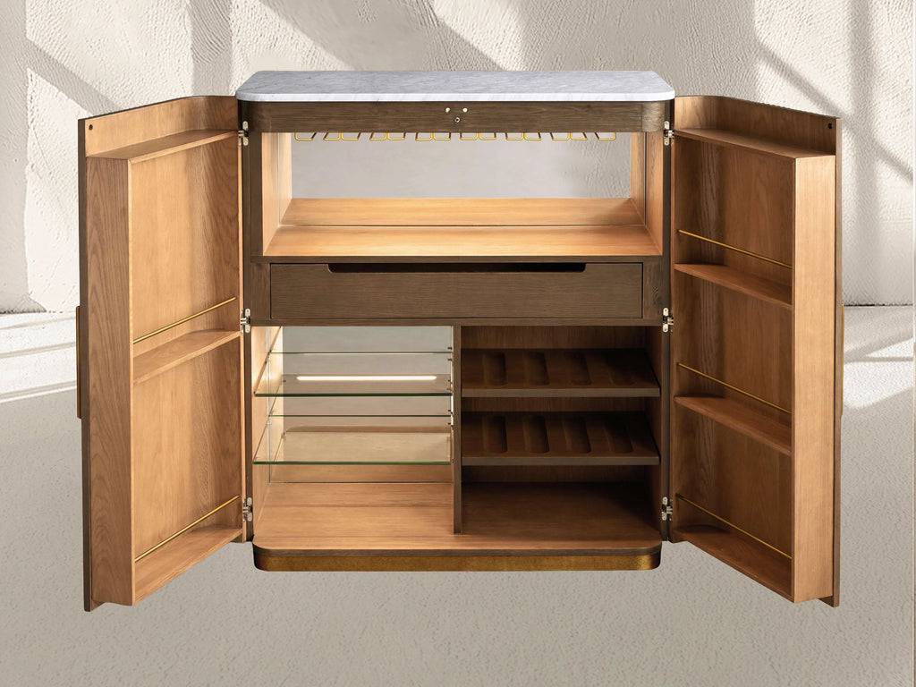 Finnley Plinth Bar Cabinet