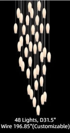 Elegant Flower Chandelier for Foyer / Staircase