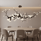 Selenite Crystal Blossom Branching Tree Chandelier