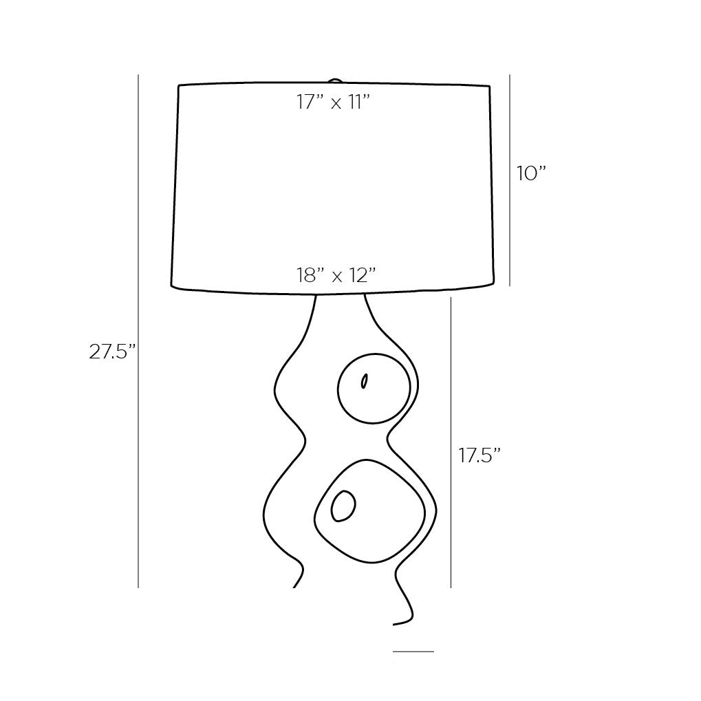 Jemai Table Lamp 49077-372 technical dimension drawing
