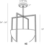 Royce Pendant 49177 technical dimension drawing