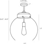Reeves Large Outdoor Pendant 49208 technical dimension drawing