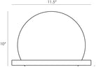 Savion Wall Sconce 49240 technical dimension drawing