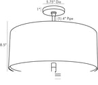 Tarbell Semi-Flush 49268 technical dimension drawing