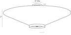 Decker Semi-Flush 49381 technical dimension drawing