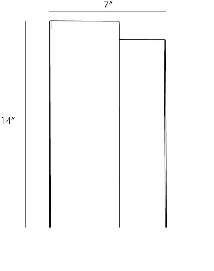 Driscoll Wall Sconce 49393 technical dimension drawing