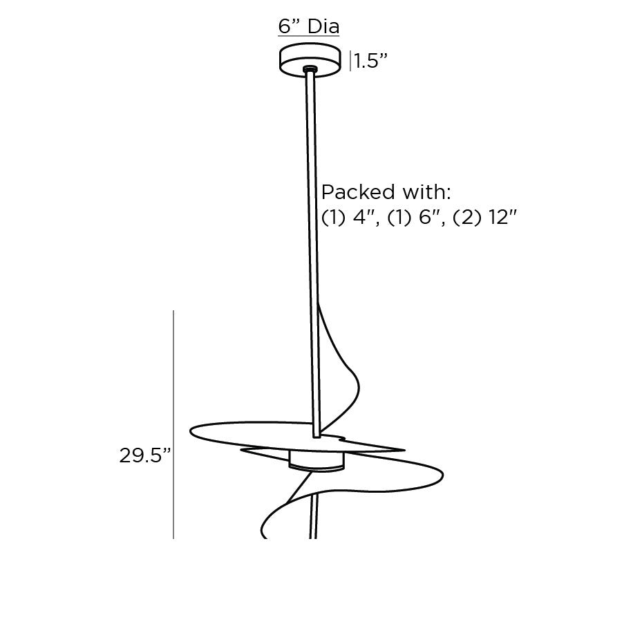 Renly Pendant 49521 technical dimension drawing