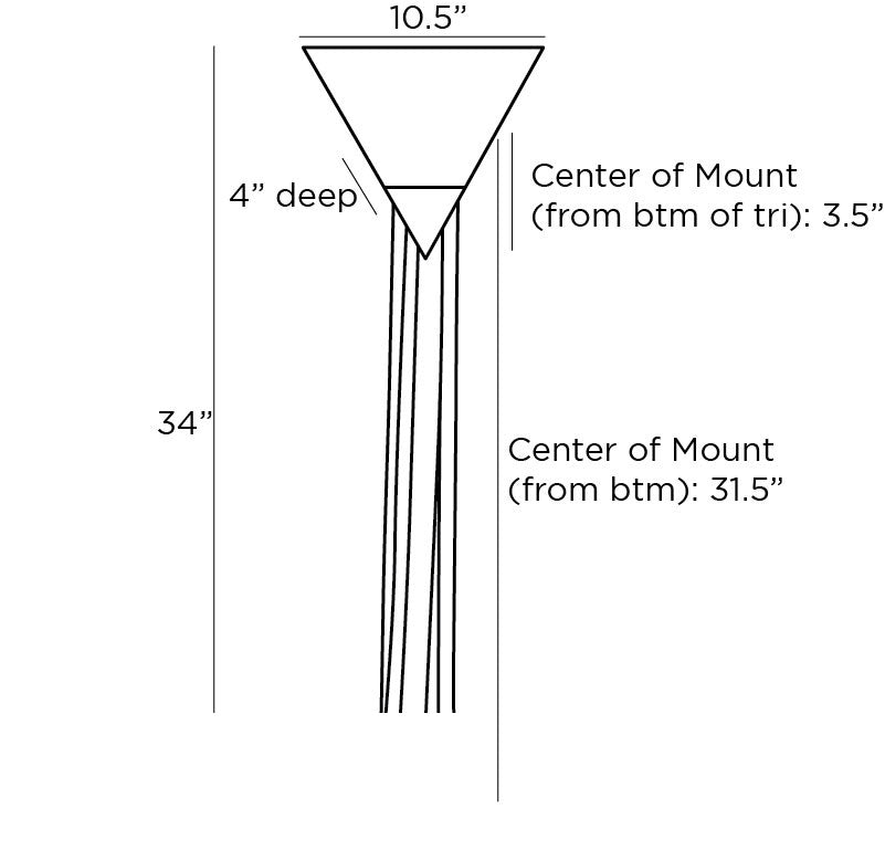 Riri Wall Sconce 49539 technical dimension drawing