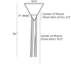 Riri Wall Sconce 49539 technical dimension drawing